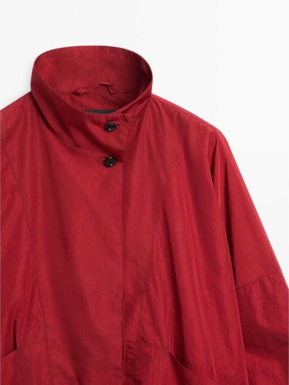MASSIMO DUTTI HIGH NECK BOMBER PUFF JACKET - Picture 6 of 9